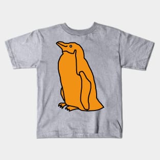 Gold Penguin Kids T-Shirt